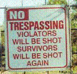 Sample Warning Sign